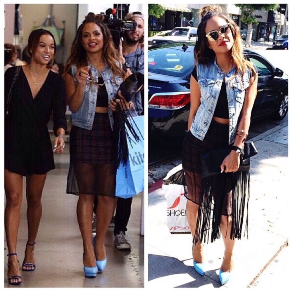 NEW Genuine Leather Fringe Clutch seen on Celebs! - Picture 3 of 8